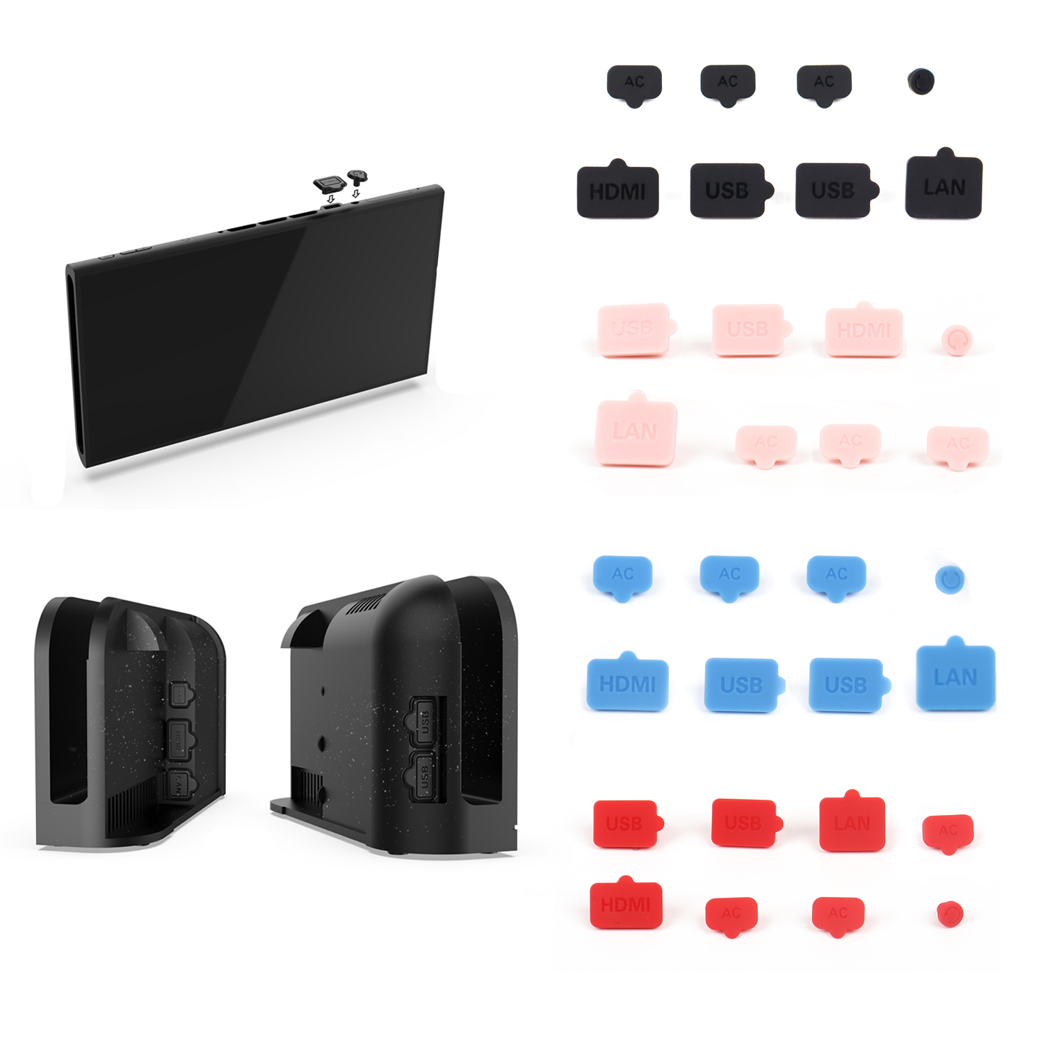 Gaming Accessories Nintendo - Tutup Pelindung Port Pengisi Daya LAN