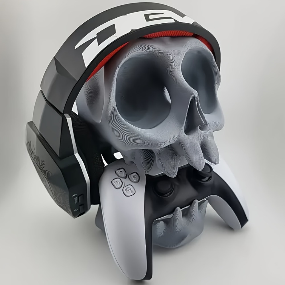 Gaming Headphone Accessories - Penyangga Kontroler Bentuk Tengkorak, Penyangga Headphone