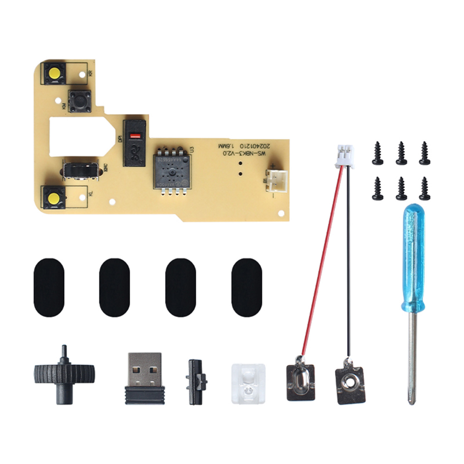 Gaming Hardware And Accessories - 1 Set DIY Mouse Nirkabel Komponen