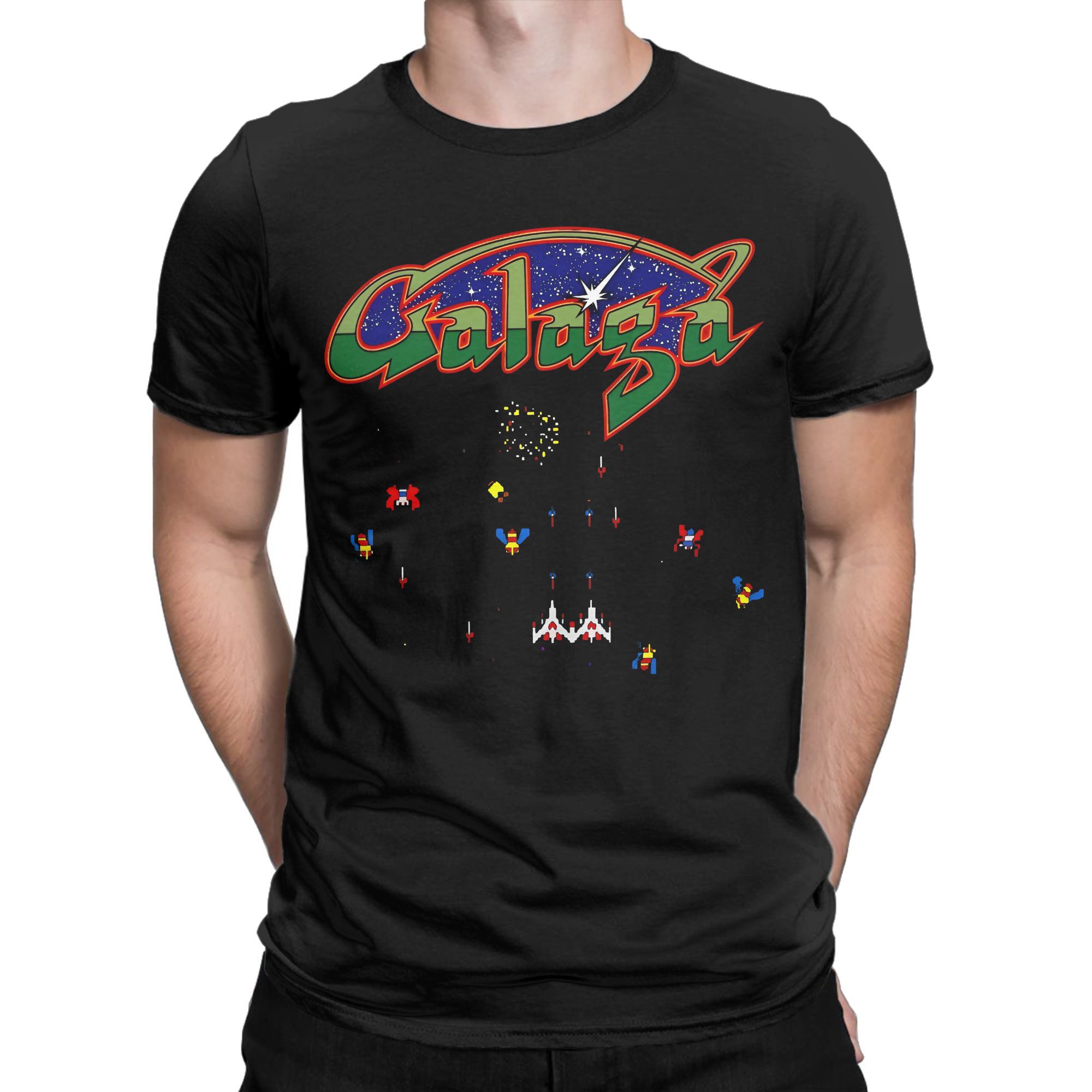 Gaming Accessories Gamestop - Aksesori Penggemar Game Arcade Galaga Kaus