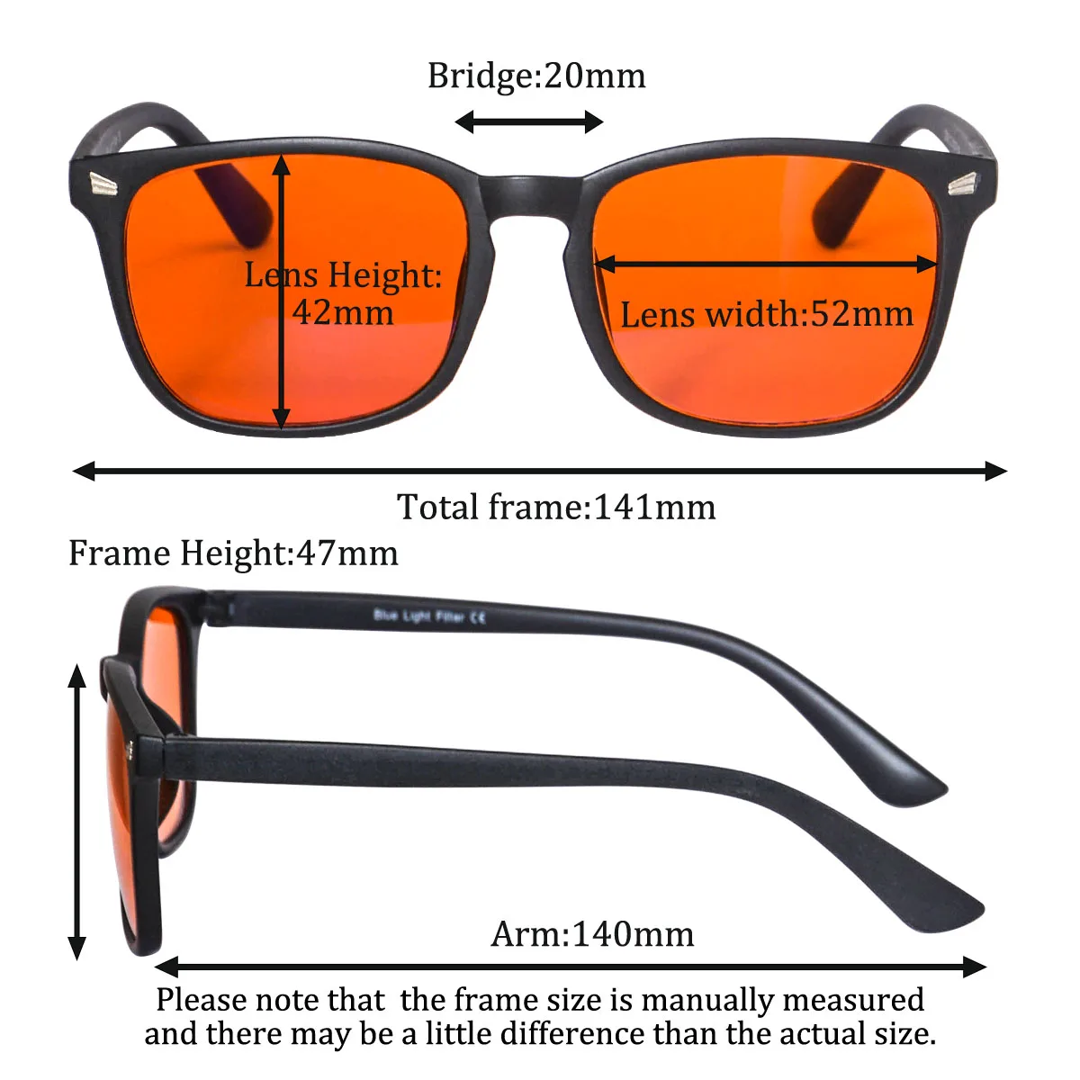 Kacamata SHINU Oranye Berwarna - Gaming Glasses Tinted ulasan dan harga