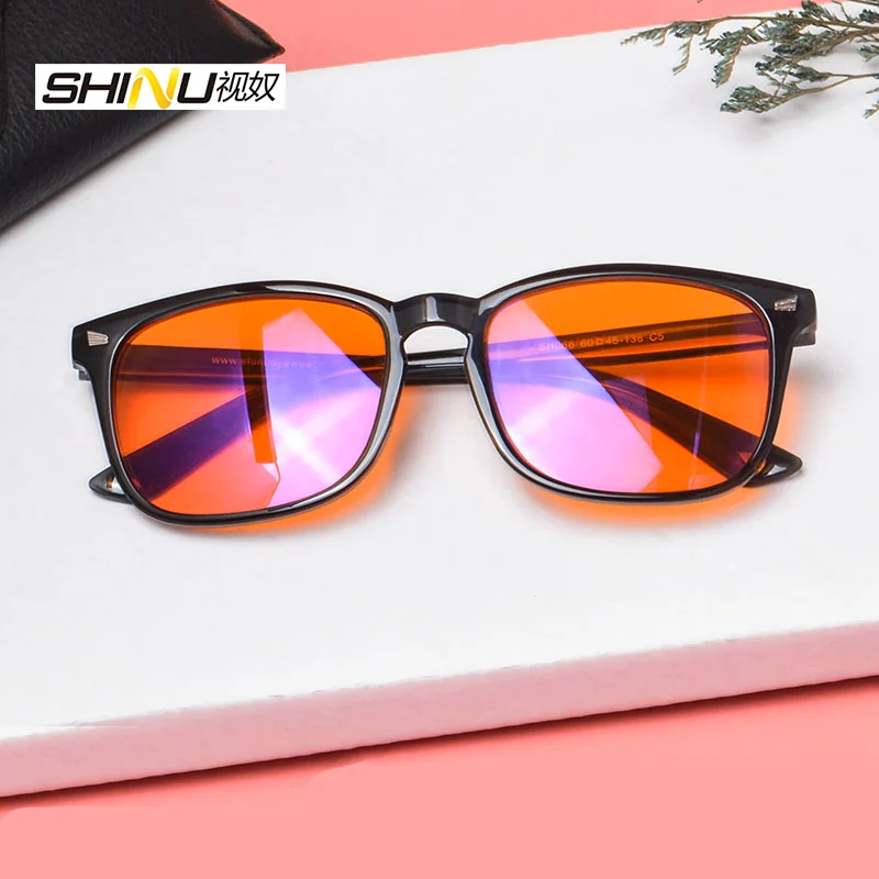 Kacamata SHINU Oranye Berwarna - Gaming Glasses Tinted ulasan dan harga