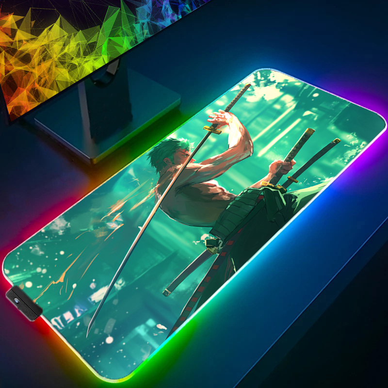ONE PIECE Zoro Mouse Pad RGB A - Gaming Accessories Desktop ulasan dan harga
