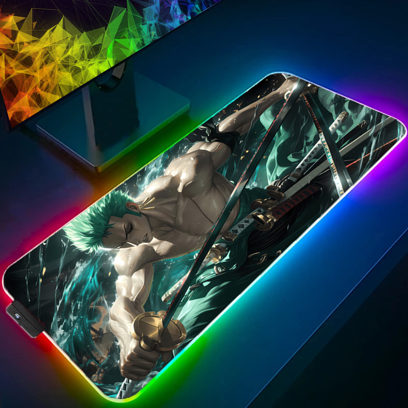 ONE PIECE Zoro Mouse Pad RGB A - Gaming Accessories Desktop ulasan dan harga