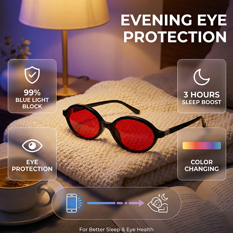 Kacamata Oval Anti Blue Light  - Gaming Glasses Tinted ulasan dan harga