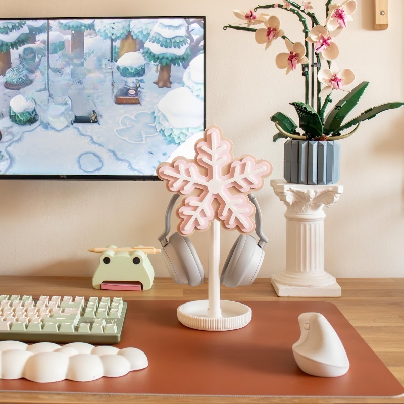 Penyangga Headphone Snowflake  - Gaming Accessories To 3D Print ulasan dan harga