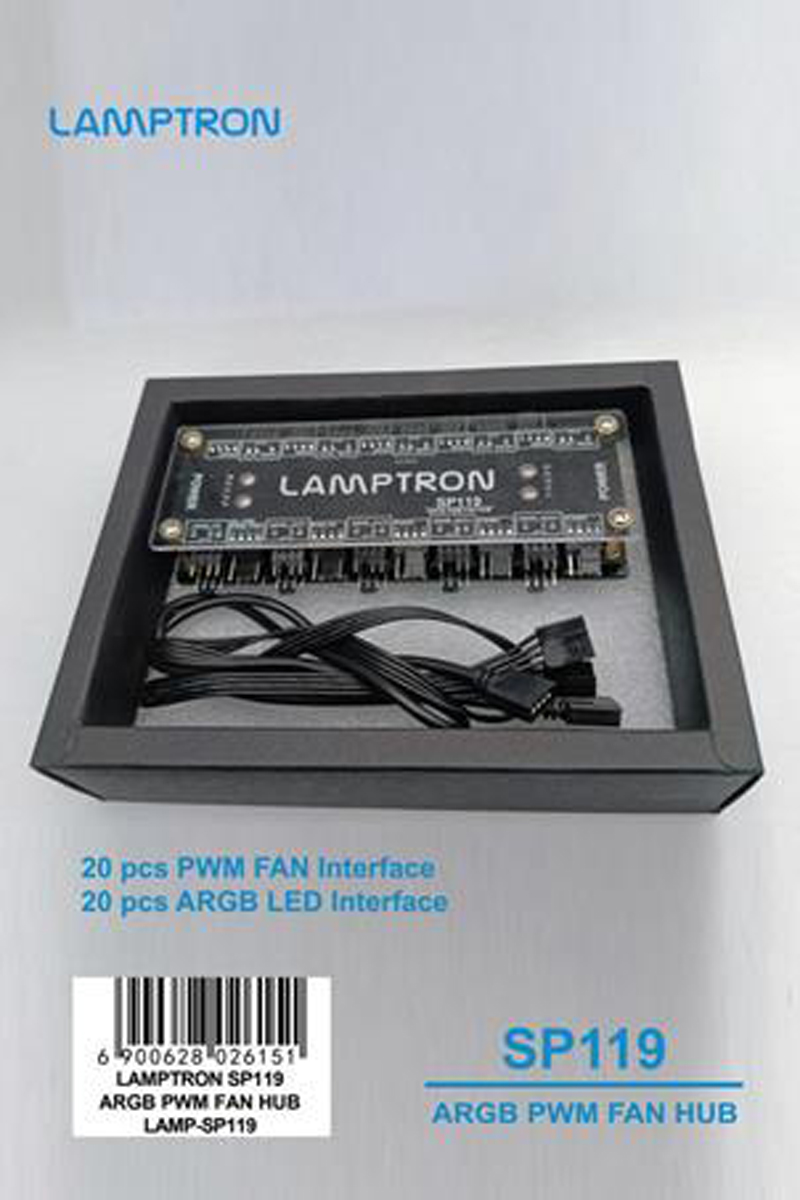 LAMPTRON Hub Kipas ARGB PWM 20 - Gaming Hardware And Accessories ulasan dan harga