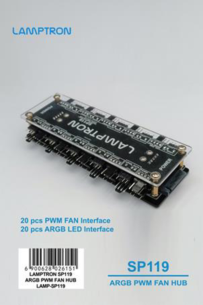 LAMPTRON Hub Kipas ARGB PWM 20 - Gaming Hardware And Accessories ulasan dan harga